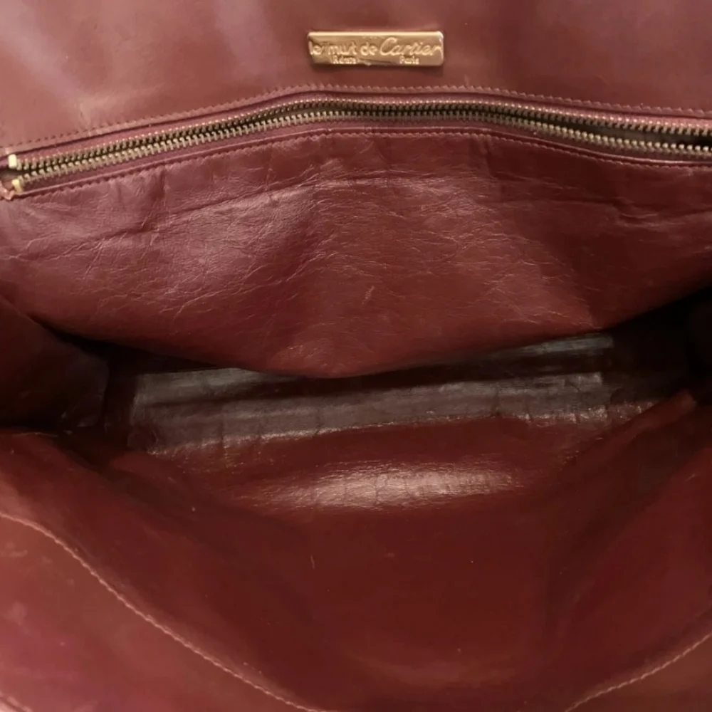 Rare⚜️Cartier Must de Cartier Leather Tote Bag - Picture 6 of 15